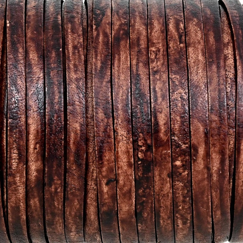 GENIQUE 3mm Leather Cord, 1/8 inch Leather String Cord, Leather Strips for Leather Shoe Laces, Necklace, Bracelets, Jewelry Making, Crafting (3mm Antique Brown Distressed 5Mtr) - Image 4
